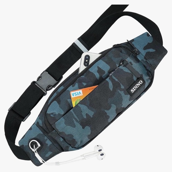 SINNO Large Fanny Pack in Camouflage Print - UNISEX - Picture 12 of 12